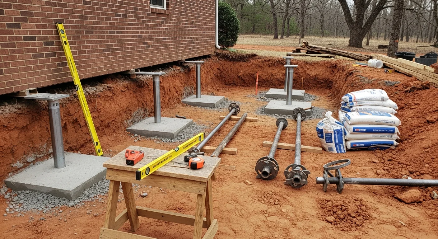 Structural piering and underpinning installation